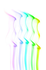 Abstract color smoke
