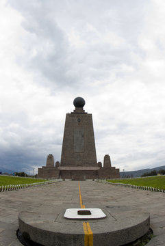 west equator line mitad del mundo middle of the world quito ecua