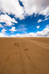 driving desert road