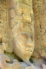 Fototapeta na wymiar Mayan szef Quirigua