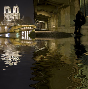 Fototapeta buy postcard of Paris by night