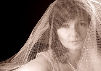 Lady in gauze