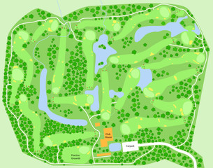 Golf course map