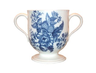 A Two Handled Porcelain Mug.