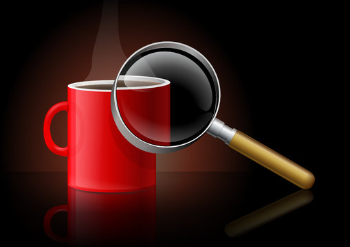 Boison chaude &agrave; la loupe