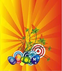 Obraz na płótnie Canvas Easter holidays, vector illustration