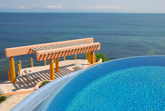 pool by the ocean