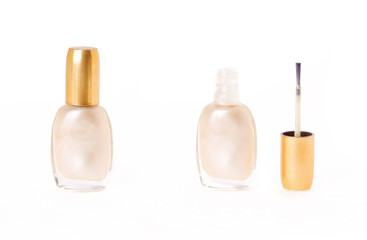 Bottle of classic shine nail polish,isolated