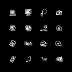 Silver e-shop icons