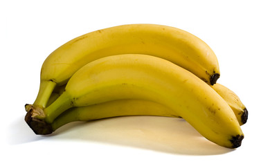 Three yellow bananas