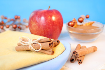 apples and cinnamon