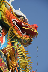 Naklejka premium Asian temple dragon