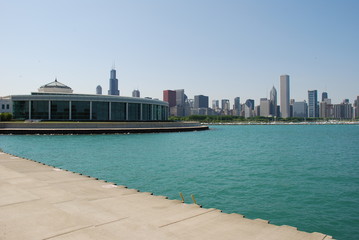 Downtown, Chicago skyline