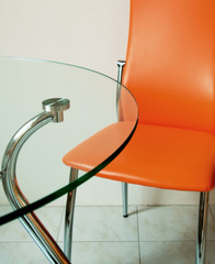 modern table and chair