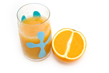 Glass of fresh orange juice