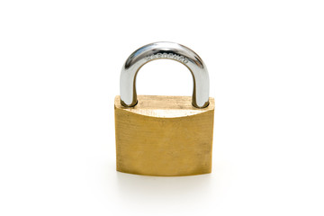 Lock isolated on white