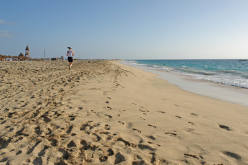 Jogging na Praia