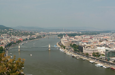 Fototapeta premium Sight of Budapest from Gellert mountain