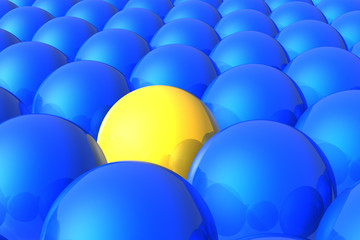 Golden unique sphere