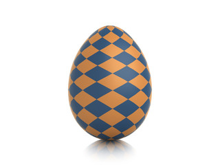 egg with checker texure