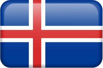 Icelandic Flag Button