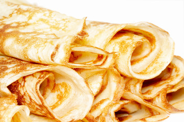 rolled pancakes