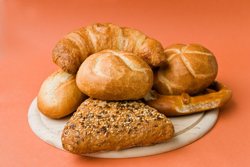 Brötchen,Croissant und Laugenbrezeln 2