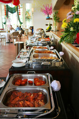buffet at restaurant