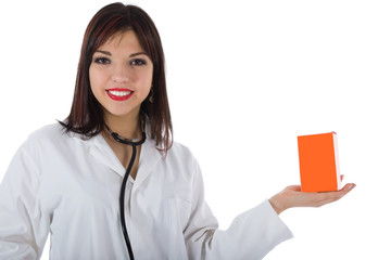 young doctor with stethoscope