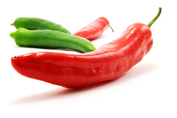 green and red peppers
