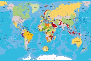 Behangcirkel wereldkaartALL © DR