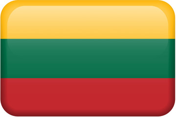 Lithuania Flag Button