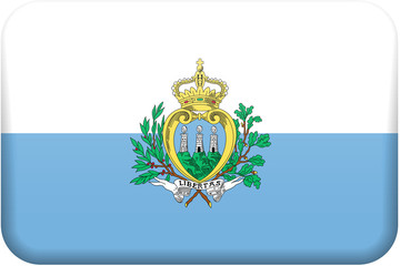 San Marino Flag Button