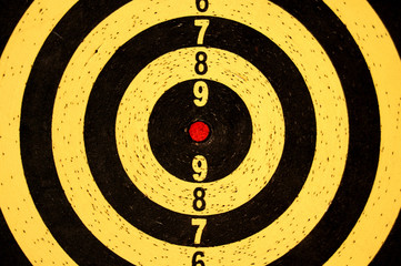 dartboard target with numbers abstract sports background