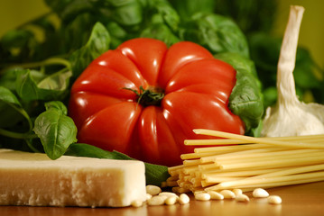 Tomate und Pasta