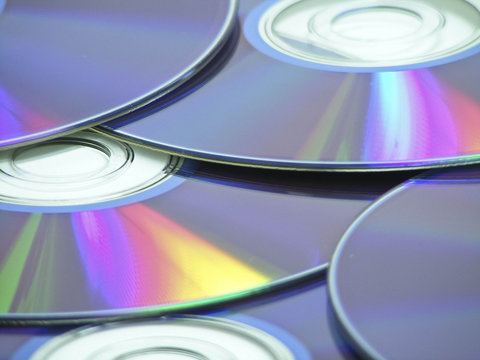 CD background with shiny colorful reflections