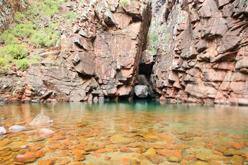 Fresh water pool on Socotra island