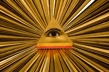 rays bursting from an eye