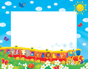 Summer photo-frame / background © Alexey Bannykh