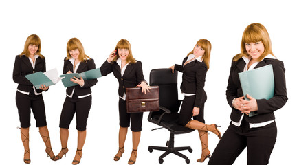 businesswoman working day concept