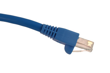 Isolated Cat5 cable on white