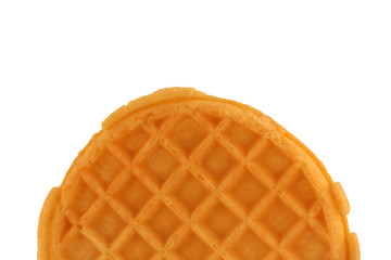 Isolated breakfast waffle