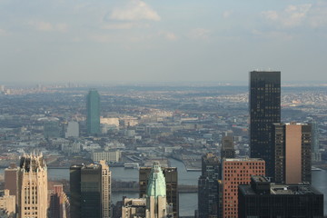 Fototapeta premium panorama urbano di Manhattan