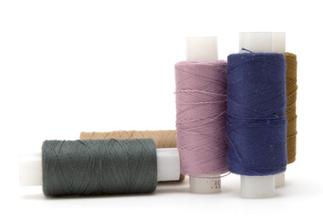 Coils of colour threads