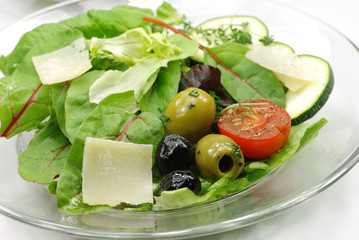 Frischer Salat Close up