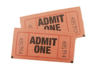 Admit one tickets