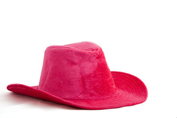 pink velvet hat