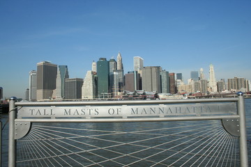 skyline di New York dalla Brooklyn promenade