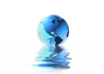 crystal globe water america