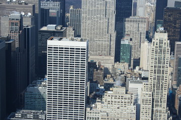 insieme di grattacieli di Manhattan